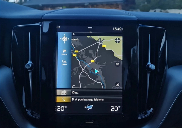 Volvo XC 60 cena 159000 przebieg: 80200, rok produkcji 2020 z Myszków małe 742
